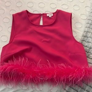 Le Lis Pink Feather Tank